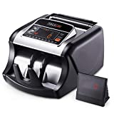 TACKLIFE Money Counter, Bill Counting Machine with UV/MG/IR Detection, Counterfeit Bill Detection, Batch Mode, 1,000 Notes Per Minute, LED Display - Doesn't Count Value of Bills MMC01
