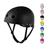Sposuit Skateboard Bike Helmet for Kids Youth Adult, Adjustable Helmet for Skateboarding Cycling Scooter Roller Skate Skating BMX Rollerblading