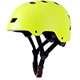 Apusale Skateboard Helmet,Kids Youth Adult Bike Helmet,for Scooter Cycling Roller Skate,Commuter,3 Adjustable Size for Child Men Women,CPSC Certified