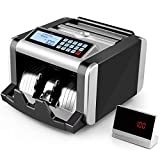 SIMBR Money Counter Machine with UV/MG/IR Counterfeit Detection, Bill Counting Machine with Add & Batch Modes, LCD Display, 1,000 Bills/Min, Real Money Counting