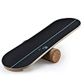4TH Core Balance Board for Exercise Training-Board Exercise for Fitness with Roller- Board Balancing for Surf,Ski, Snowboard and Skateboarding.