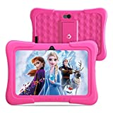 Dragon Touch Y88X Pro 7 inch Kids Tablets, 2GB RAM 16GB ROM, Android 9.0 Tablet, Kidoz Pre Installed with Disney Contents (More Than $80 Value), Pink