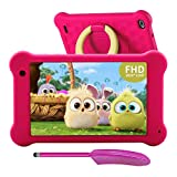 AEEZO Kids Tablet 7 inch WiFi Android 10 Tablet PC 2020 New FHD 1920x1200 IPS Screen, 2GB RAM 32GB ROM, Parental Control, Kidoz Installed, Eye Protection Anti Blue Light Screen Prime (Pink)