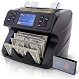 DETECK SPARK Mixed Denomination Money Value Counter Machine 2 Yr Warranty Pro Grade Money Counting Machine with Advanced Multi-Currency Counterfeit Detection (2CIS/UV/IR/MG/MT) for Small Business Bank