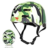 Flybar Dual Certified CPSC Multi Sport Kids & Adult Bike and Skateboard Adjustable Dial Helmet – Multiple Colors & Sizes (Camouflage, S/M)